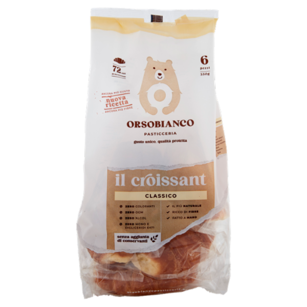 Orsobianco il croissant Classico 6 x 58 g