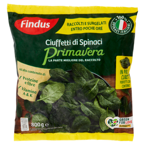 Findus Ciuffetti di Spinaci Primavera 800 g