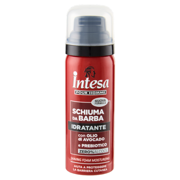 Intesa Pour Homme Schiuma da Barba Idratante con Olio di Avocado e Prebiotico 50 mL