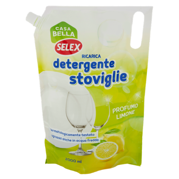 Selex Casa Bella Ricarica Detergente per Stoviglie Limone 2 L