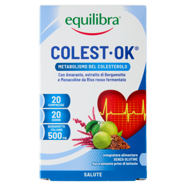 equilibra Colest-Ok Metabolismo del Colesterolo Compresse 20 x 1,2 g