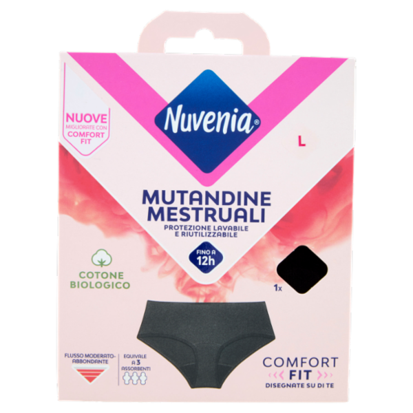 Nuvenia Mutandine Mestruali L Nero 1 pz