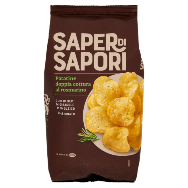 Selex Saper di Sapori Patatine Doppia Cottura Gusto Rosmarino 130 g