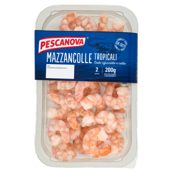 Pescanova Mazzancolle Tropicali Code sgusciate cotte 200 g