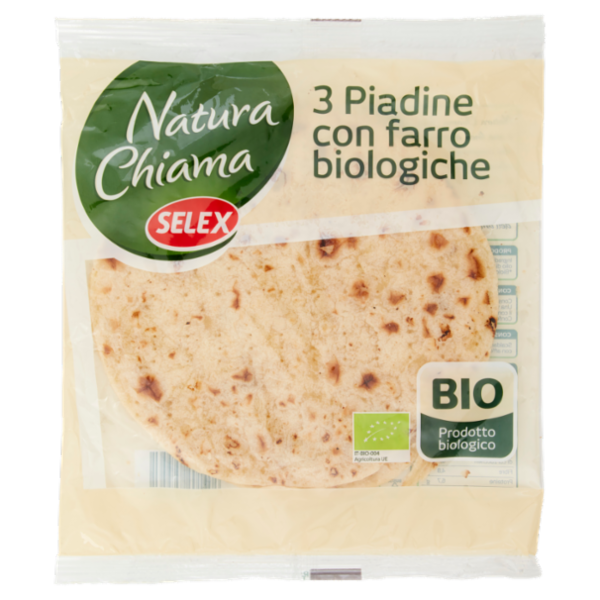 Selex Natura Chiama Piadine con Farro Biologiche 3x100 g