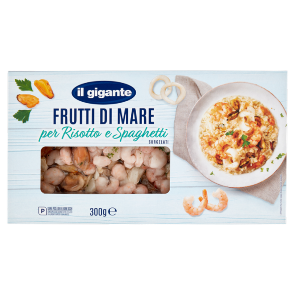 IL GIGANTE Frutti di Mare per Risotto e Spaghetti Surgelati 300 g