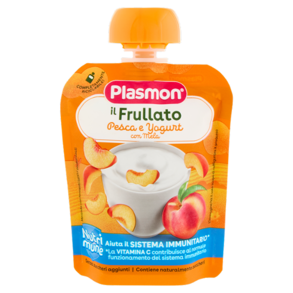 Plasmon il Frullato Nutri mune Pesca e Yogurt con Mela 85 g