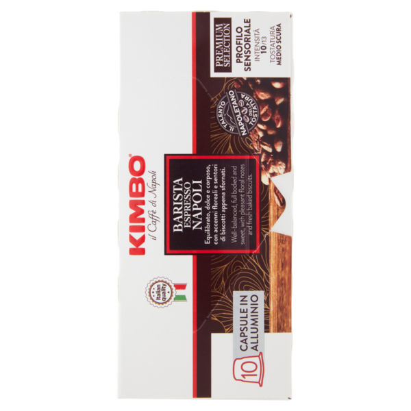 Kimbo Barista Espresso Napoli Capsule Compatibili con le Macchine Nespresso* 10 x 5,5 g