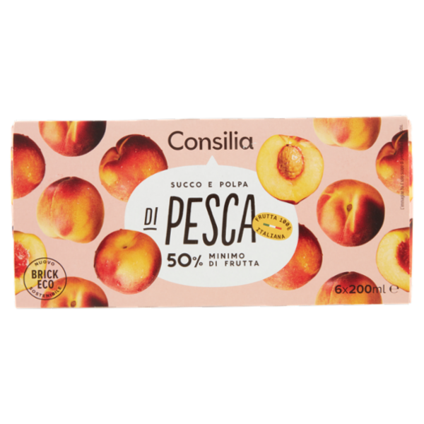 Consilia Succo e Polpa di Pesca 6x200 ml