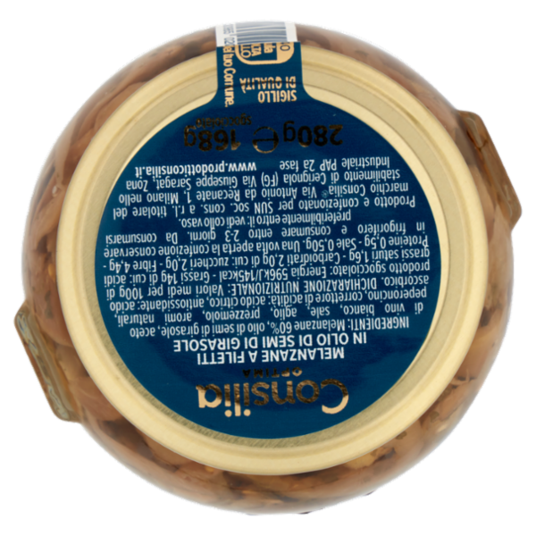 Consilia Optima Melanzane a filetti in olio 280 g