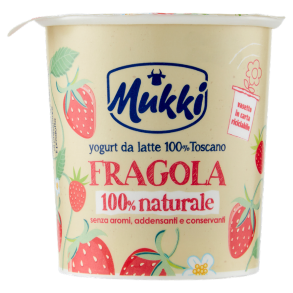 Mukki yogurt da latte 100% Toscano Fragola 100% naturale 115 g