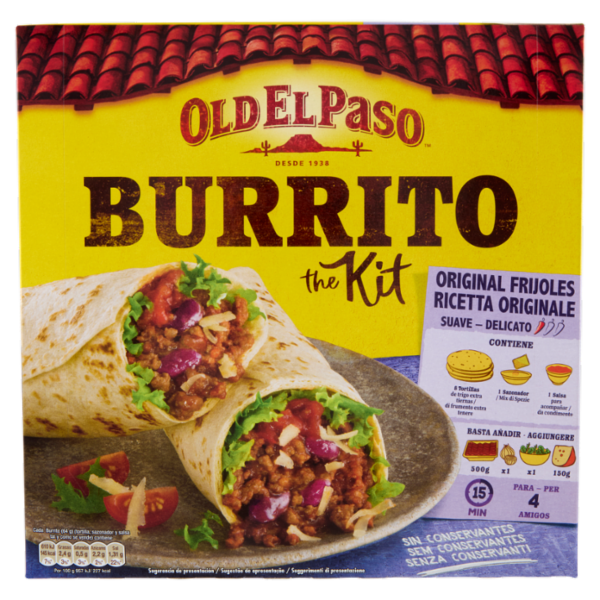 Old El Paso Burrito the Kit Original Frijoles 510 g