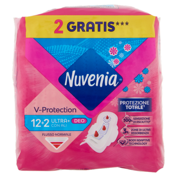 Nuvenia V-Protection Ultra+ Deo con Ali 12+2 pz