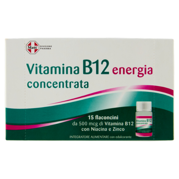 Matt Divisione Pharma Vitamina B12 concentrata energia 15 flaconcini 105 ml