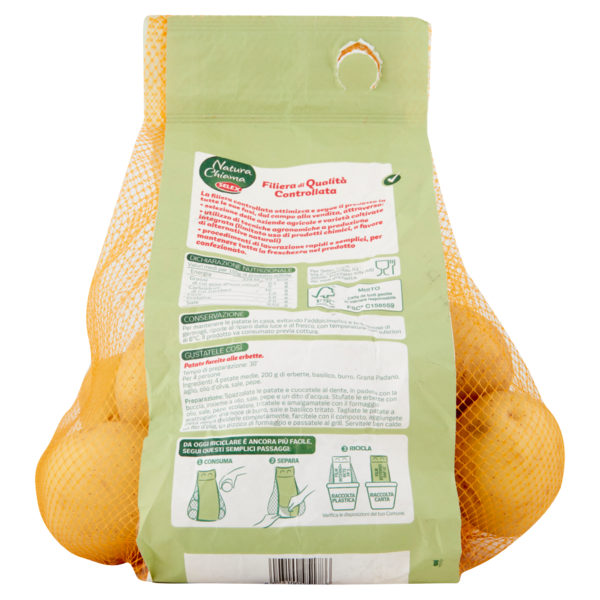 Selex Natura Chiama Patate per Tutti gli Usi Pasta Gialla 2 kg