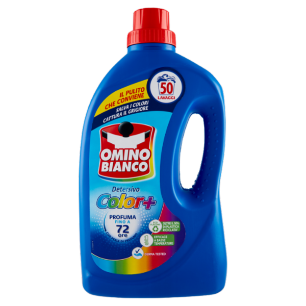 Omino Bianco Detersivo Lavatrice Liquido Color+ 50 Lavaggi 2000 ml