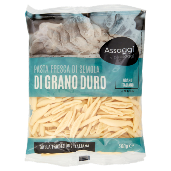 Assaggi e paesaggi Pasta Fresca di Semola di Grano Duro Fusilli 500 g