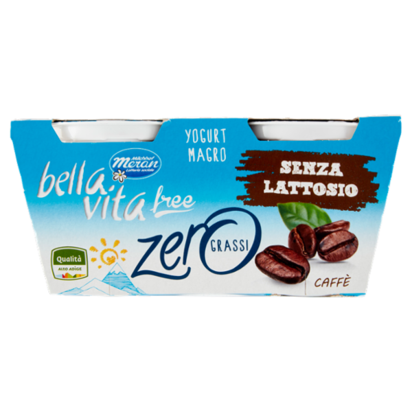 bella vita free Yogurt Magro Senza Lattosio Zero Grassi Caffè 2 x 125 g