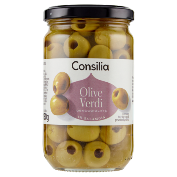 Consilia Olive Verdi Denocciolate in Salamoia 285 g