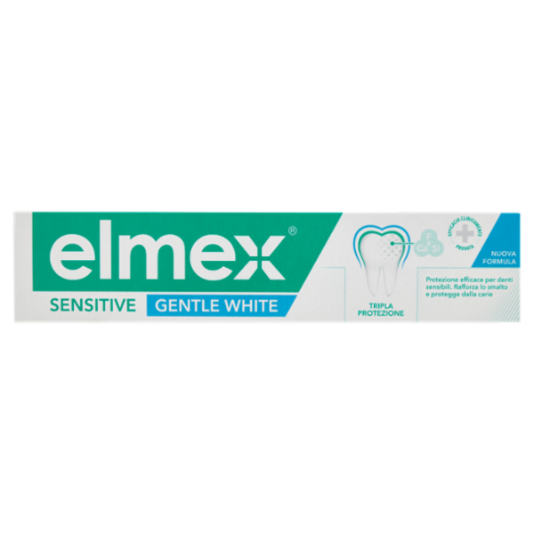 elmex dentifricio Sensitive Gentle White Sbiancante denti sensibili 75 ml