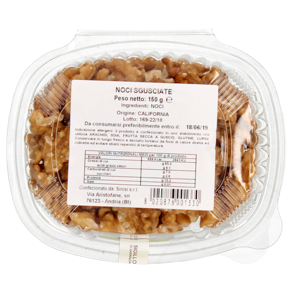 Sinisi Noci Sgusciate Gr. 150