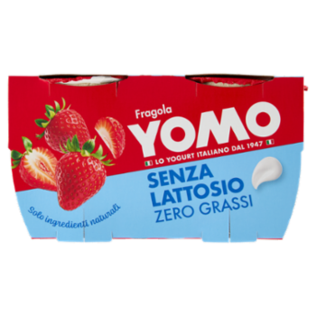 Yomo Senza Lattosio Zero Grassi Fragola 2 x 125 g