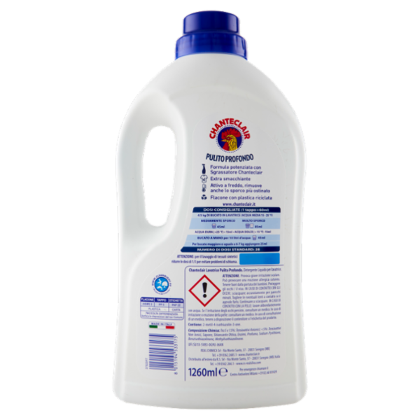 Chanteclair Lavatrice Pulito Profondo 1260 ml