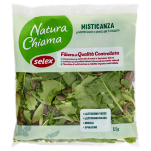 Selex Natura Chiama Misticanza Lavata e Pronta Per Il Consumo 125 g