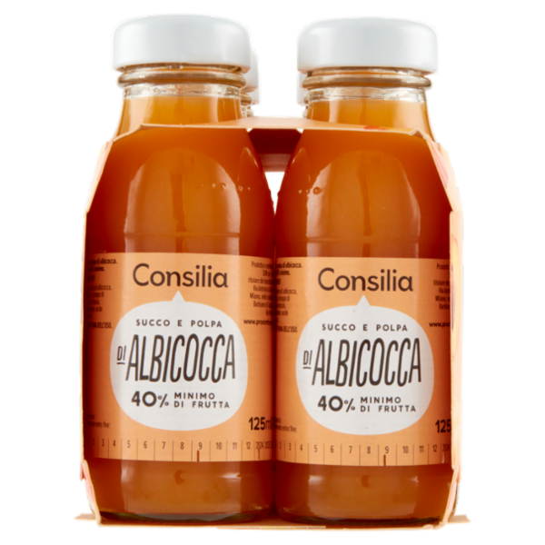 Consilia Succo e Polpa di Albicocca 6x125 ml