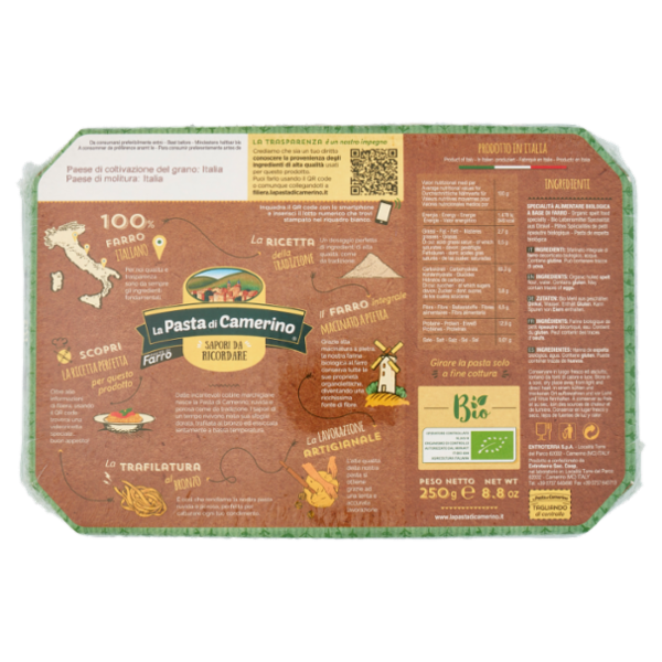 La Pasta di Camerino Bio Pasta di Farro Tagliatelle 250 g