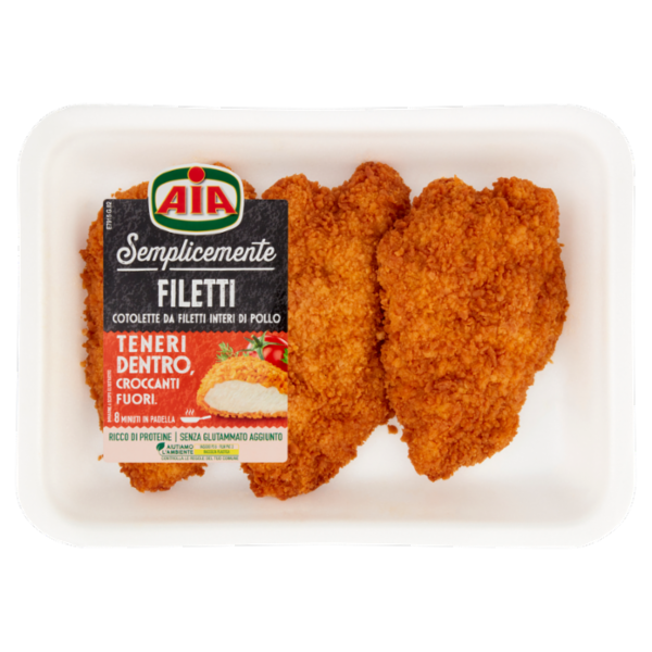 Aia Semplicemente Filetti Cotolette da Filetti Interi di Pollo 0,280 kg