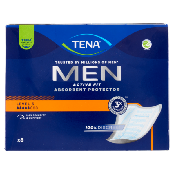 Tena Men Active Fit Absorbent Protector Level 3 8 pz