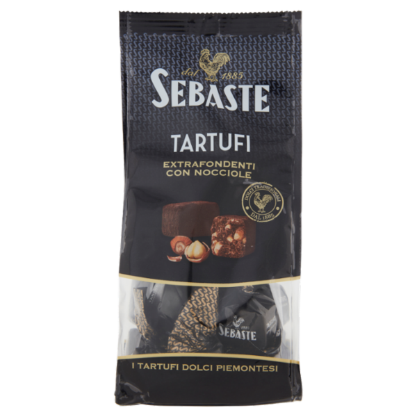 Sebaste Tartufi Extrafondenti con Nocciole 180 g