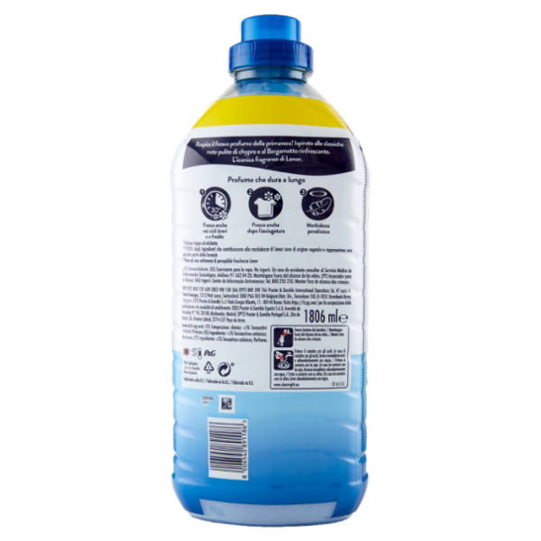 Lenor Ammorbidente Lavatrice Concentrato, Risveglio Primaverile, 86 Lavaggi 1806 ml