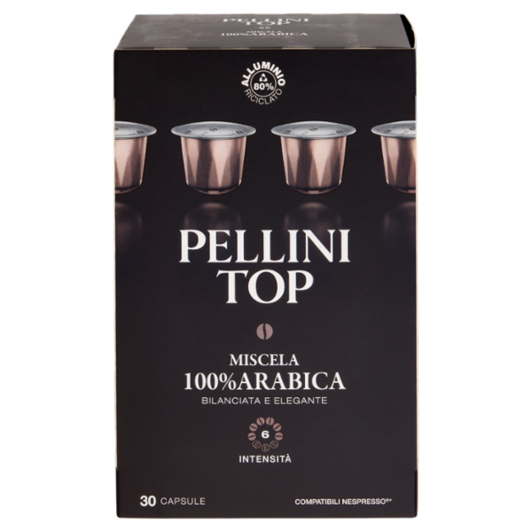 Pellini Top Miscela 100% Arabica Compatibili Nespresso* 30 Capsule 165 g