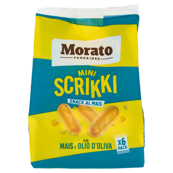 Morato Mini Scrikki Snack al Mais con Mais e Olio d'Oliva 6 x 35 g