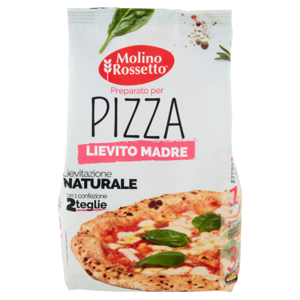 Molino Rossetto Preparato per Pizza Lievito Madre 750 g