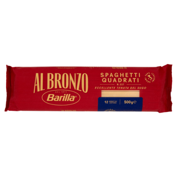 Barilla Al Bronzo Pasta Spaghetti Quadrati 500g