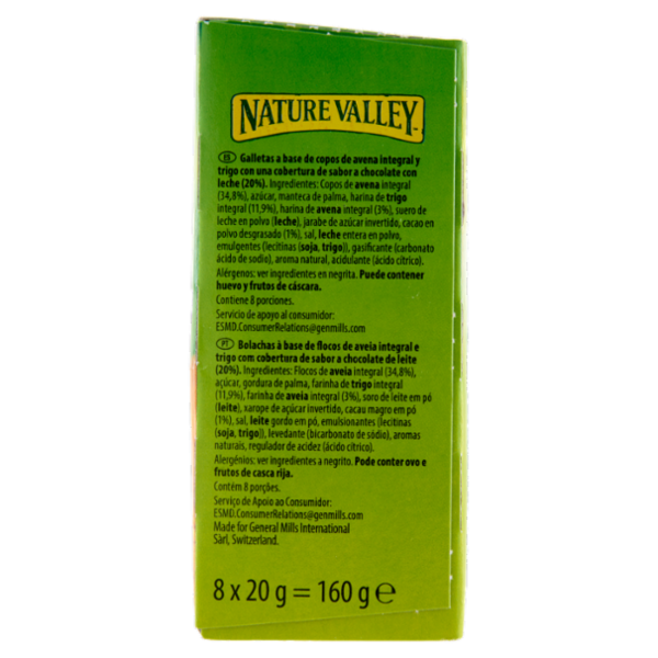 Nature Valley Crunchy Dipped Milk Chocolate Flavour 8 x 20 g