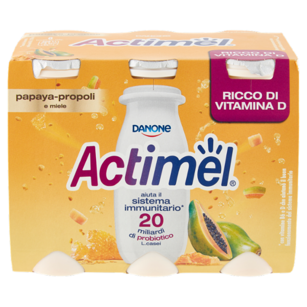 Actimel papaya-propoli e miele 6 x 100 g