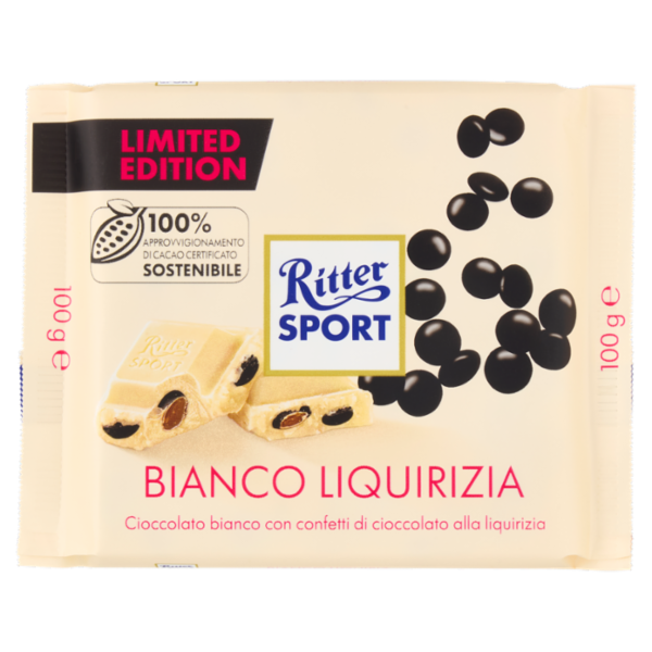 Ritter Sport Bianco Liquirizia 100 g