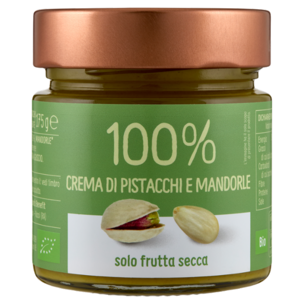 Euro Company 100% Crema di Pistacchi e Mandorle Bio 175 g
