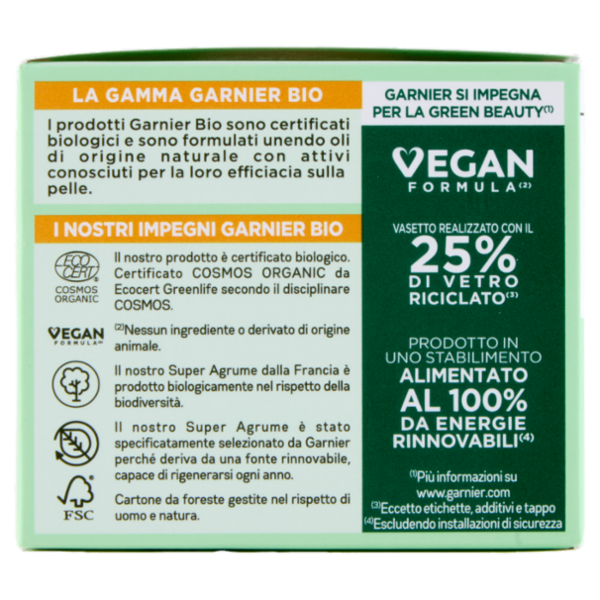 Garnier Bio Vitamina C* Illuminante Crema Giorno Pelle Spenta, 50 ml