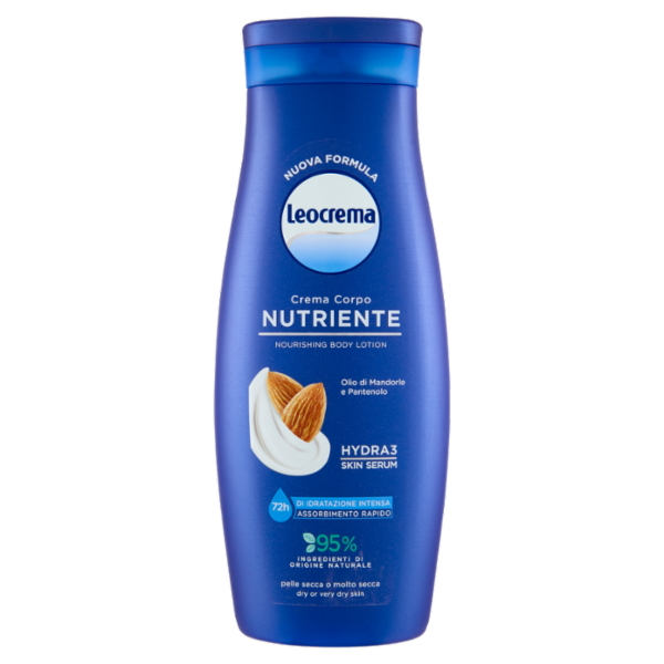 Leocrema Crema Corpo Nutriente Olio di Mandorle e Pantenolo 400 ml