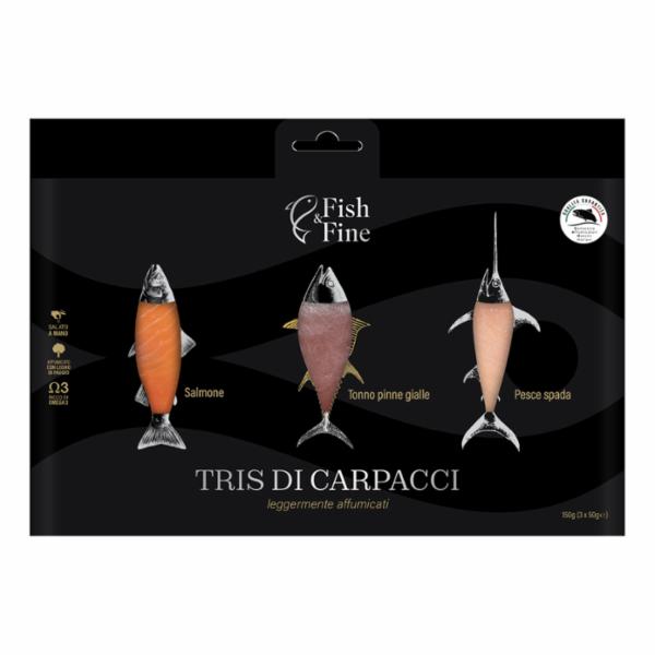 Fish&fine Tris Di Carpacci Gr 150