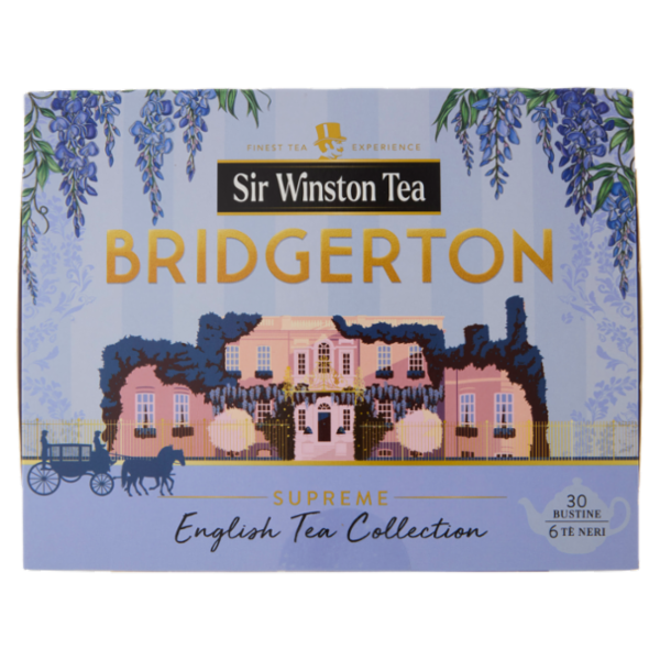 Sir Winston Tea Bridgerton Supreme English Tea Collection 6 Tè Neri 25 x 1,75 g + 5 x 2 g
