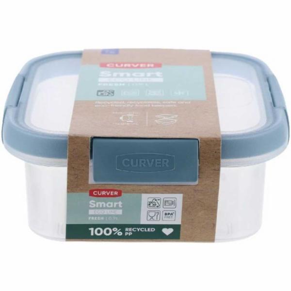 Smart Eco Fresh Contenitore Quadrato con Tappo 0.9L