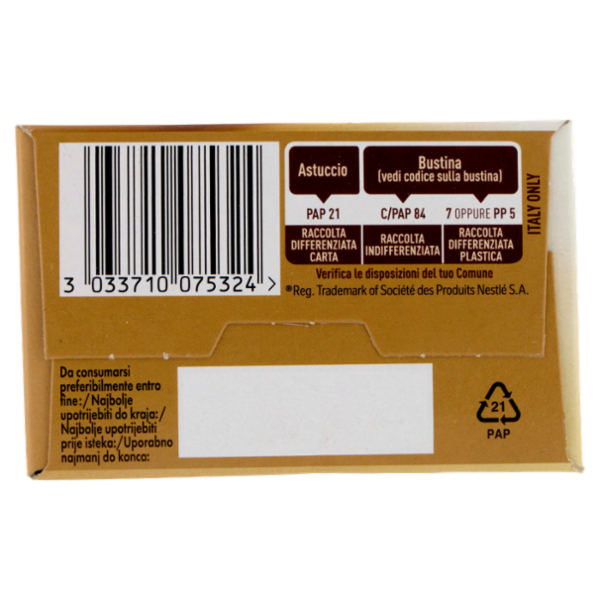 NESCAFÉ Cappuccino Decaf Solubile Decaffeinato, 10 bustine 125g