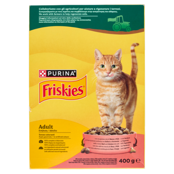 PURINA FRISKIES Adult Manzo e Pollo e con Verdure 400g