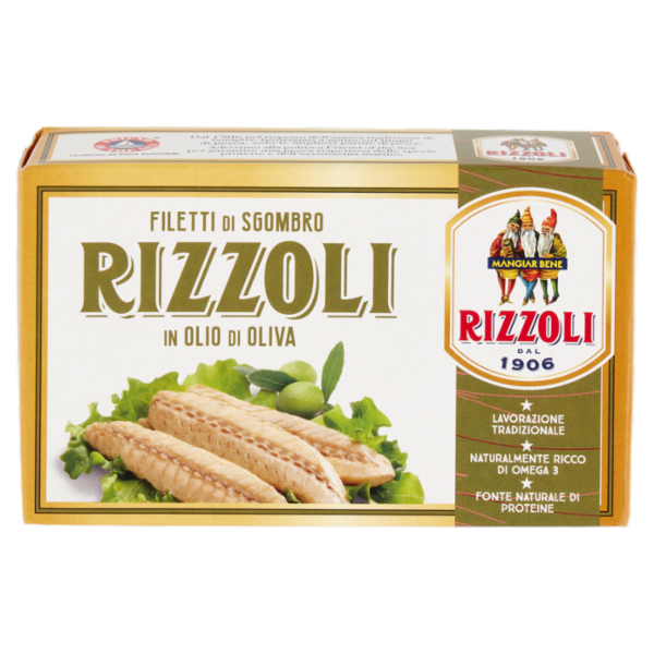Rizzoli Filetti di Sgombro in Olio di Oliva 125 g